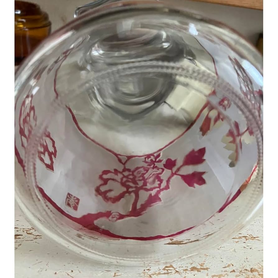 Amazon.co.jp: 昭和レトロ ガラスの蓋付き水差し ピッチャー